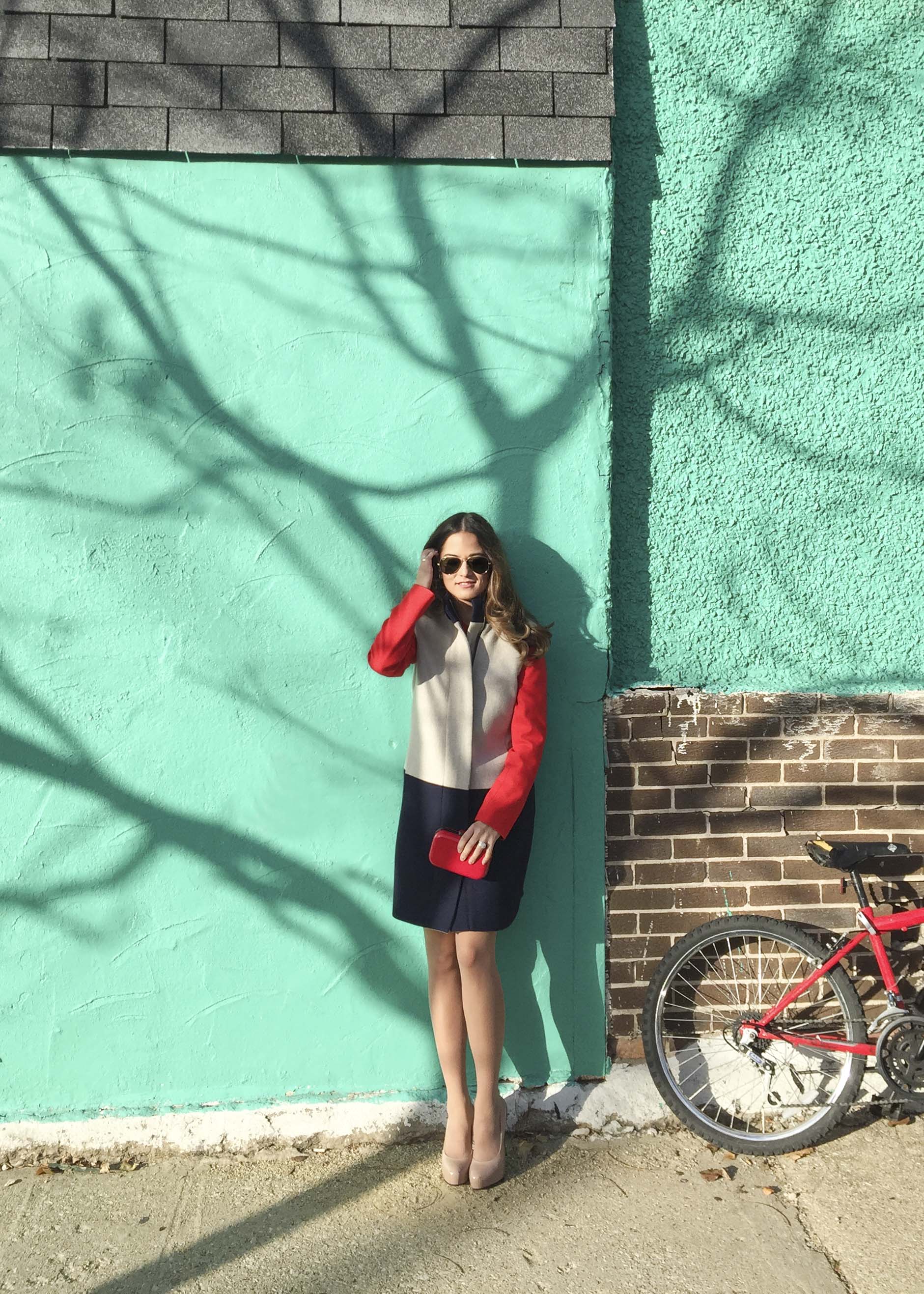 J. Crew Colorblock Coat