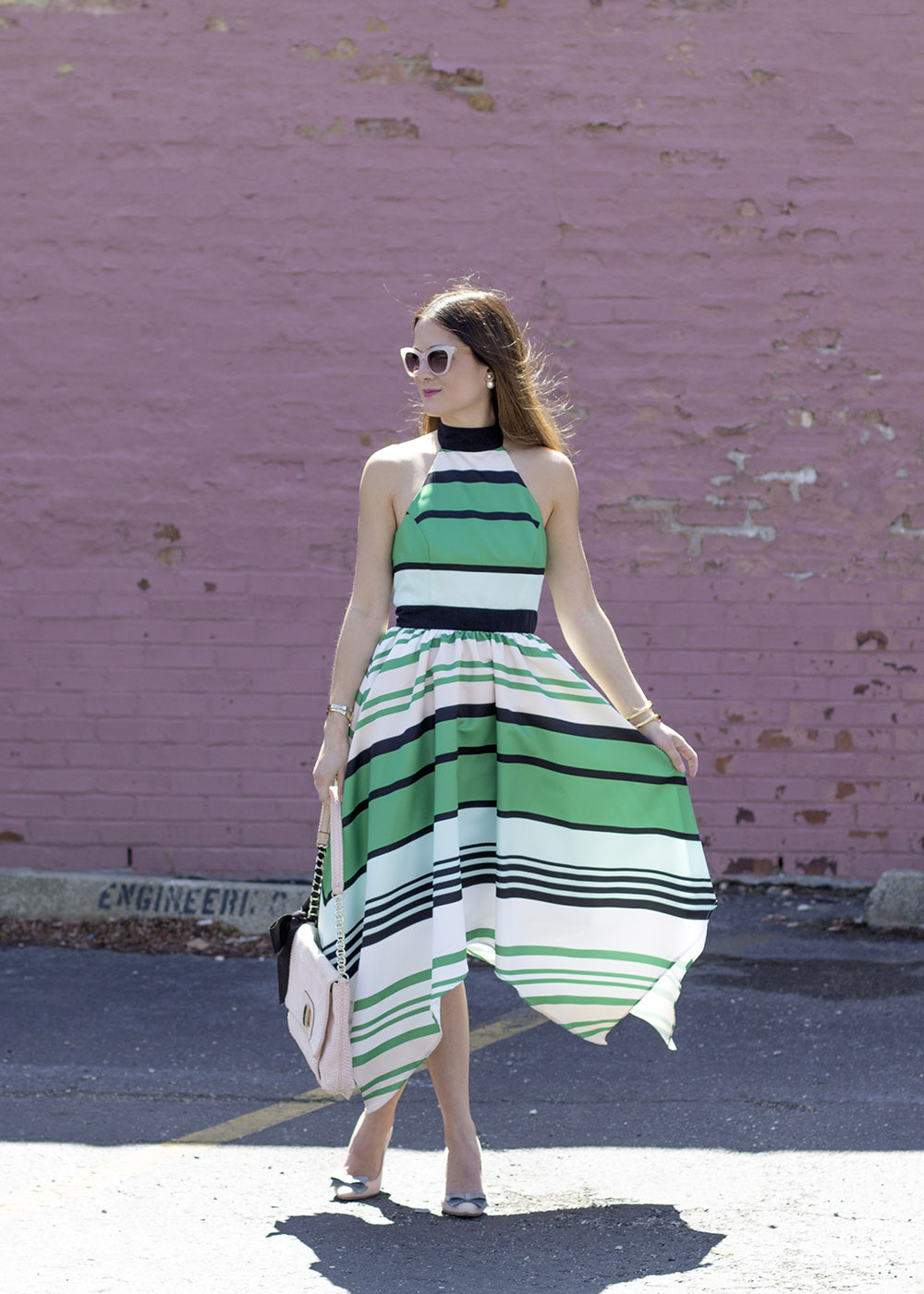 Troubadour Candymint Halter Dress