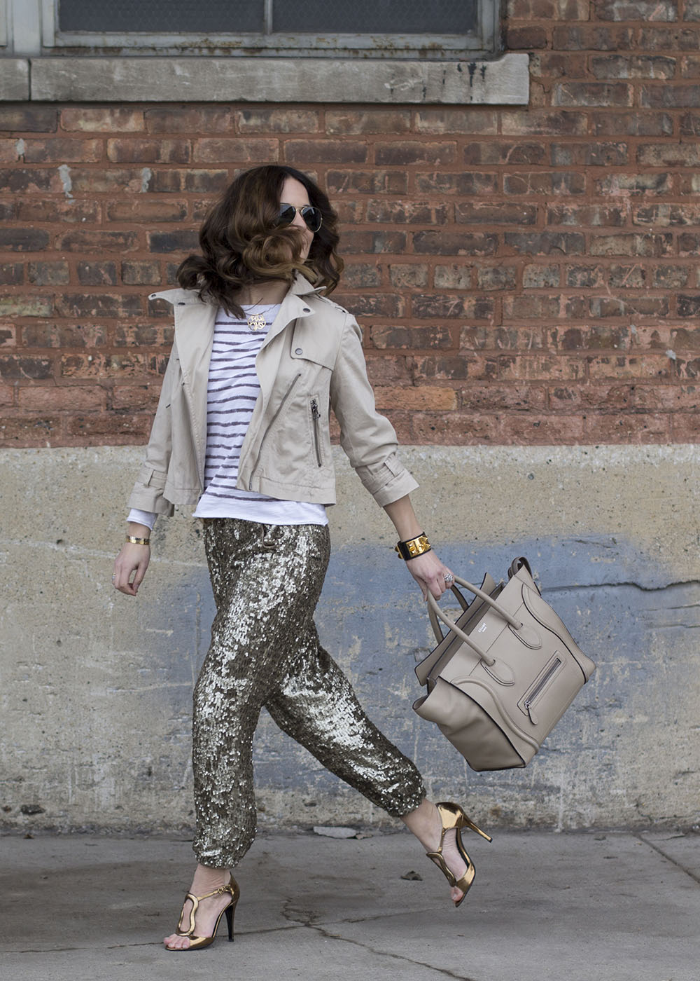 how to make sequin pants casual for daytime - allergic to vanilla