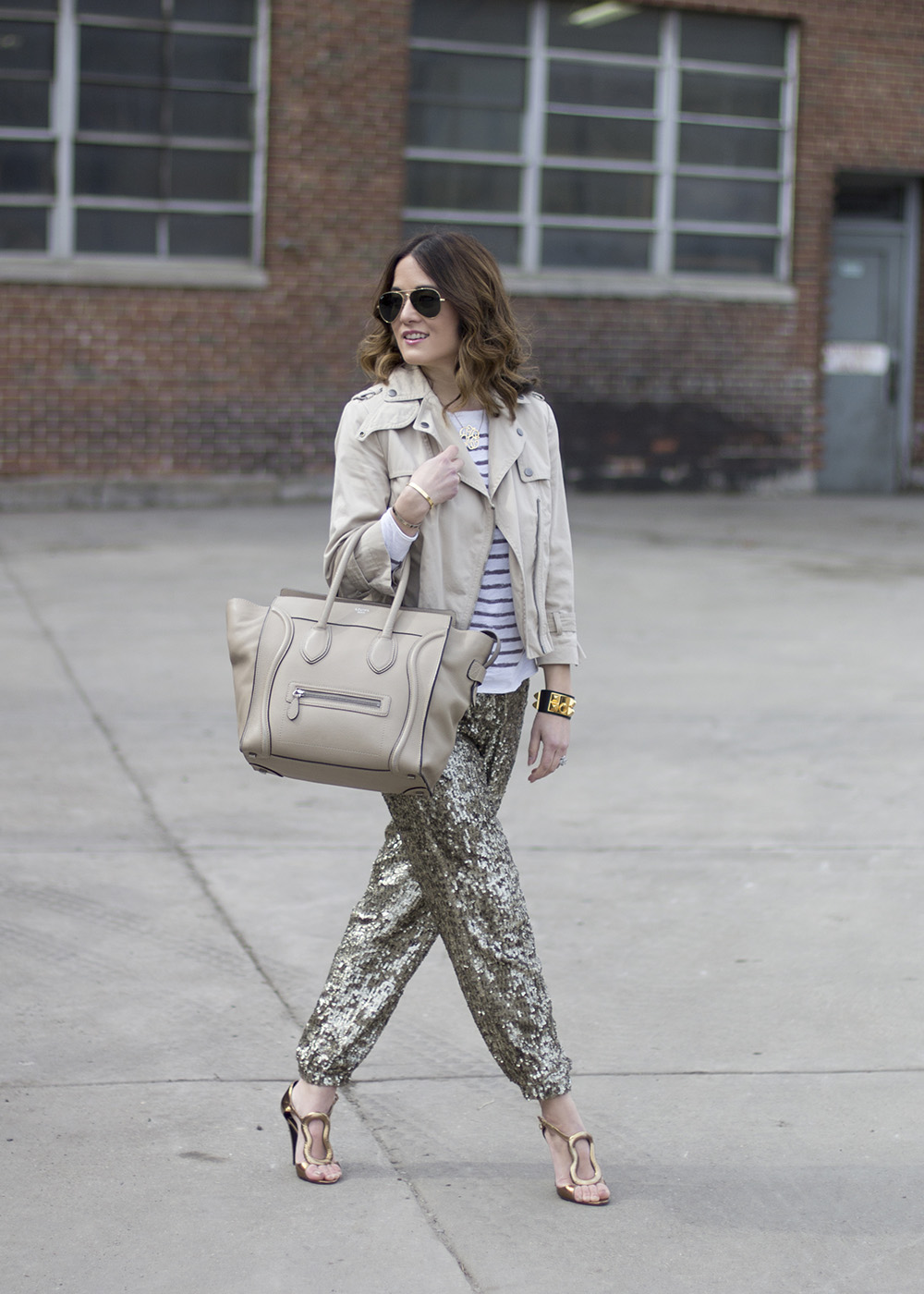 Holiday Outfit Inspo Part 2: Sequin Pants and Sweater