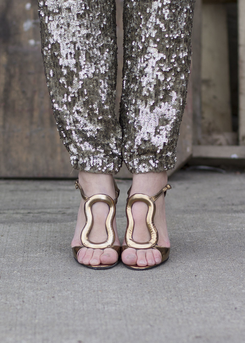 Pierre Hardy Bronze Sandals