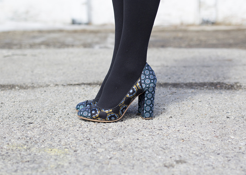 J. Crew Etta Silk Printed Pumps