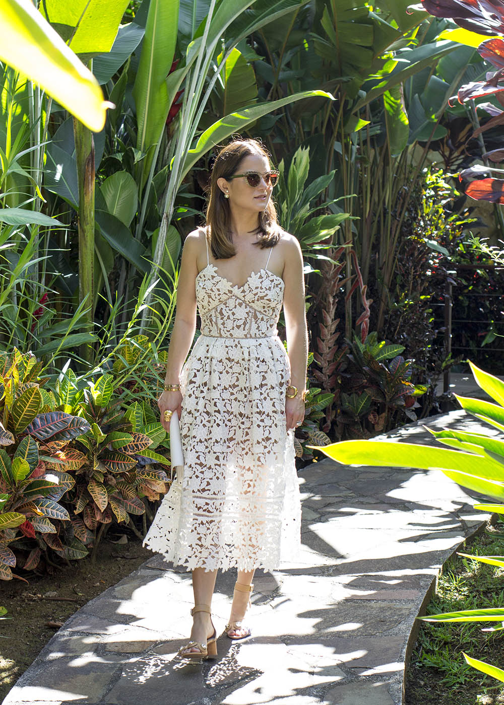 self portrait white azaelea lace dress