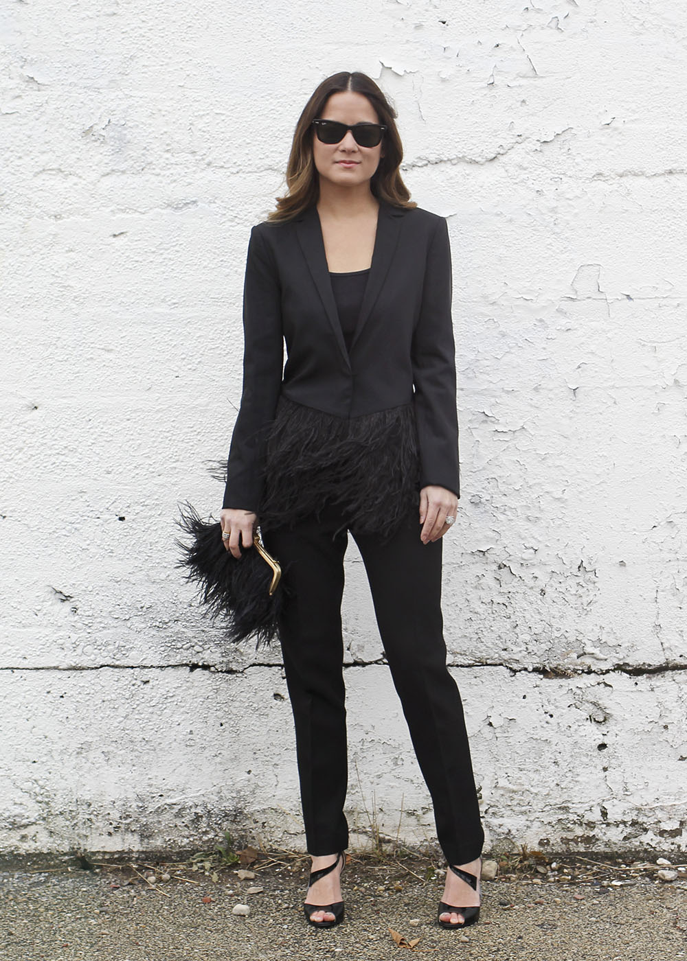 Tibi Cera Feather Blazer