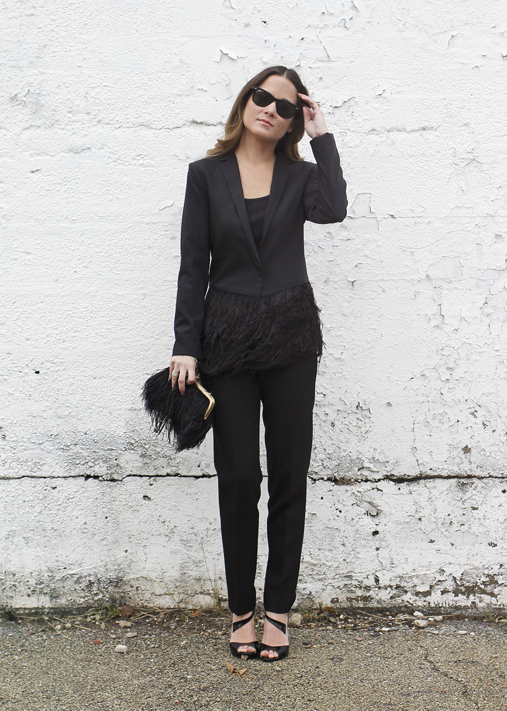 Tibi Cera Feather Blazer