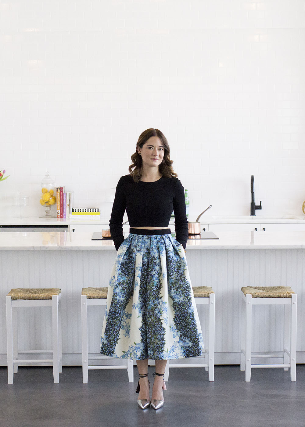 Tibi Floral Skirt