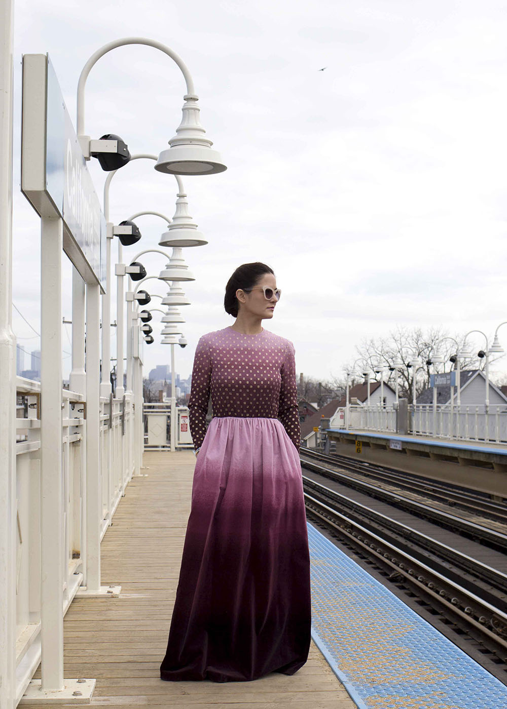 Vintage Purple Ombre Maxi