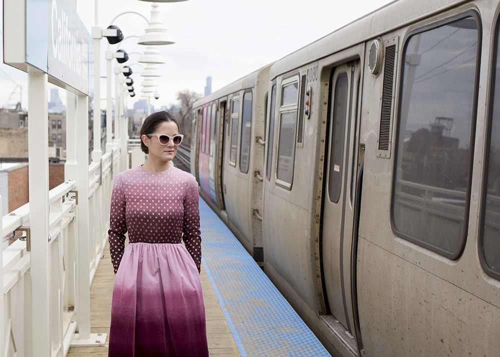 Vintage Purple Ombre Maxi