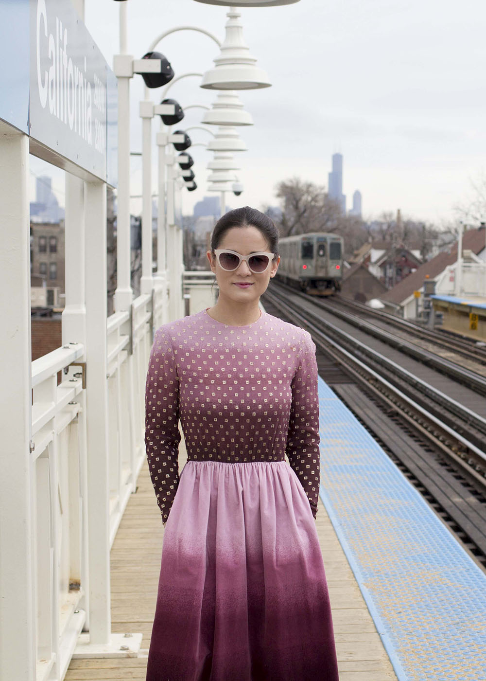 Vintage Purple Ombre Maxi