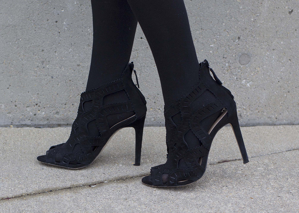 Zara Black Sandals Heels