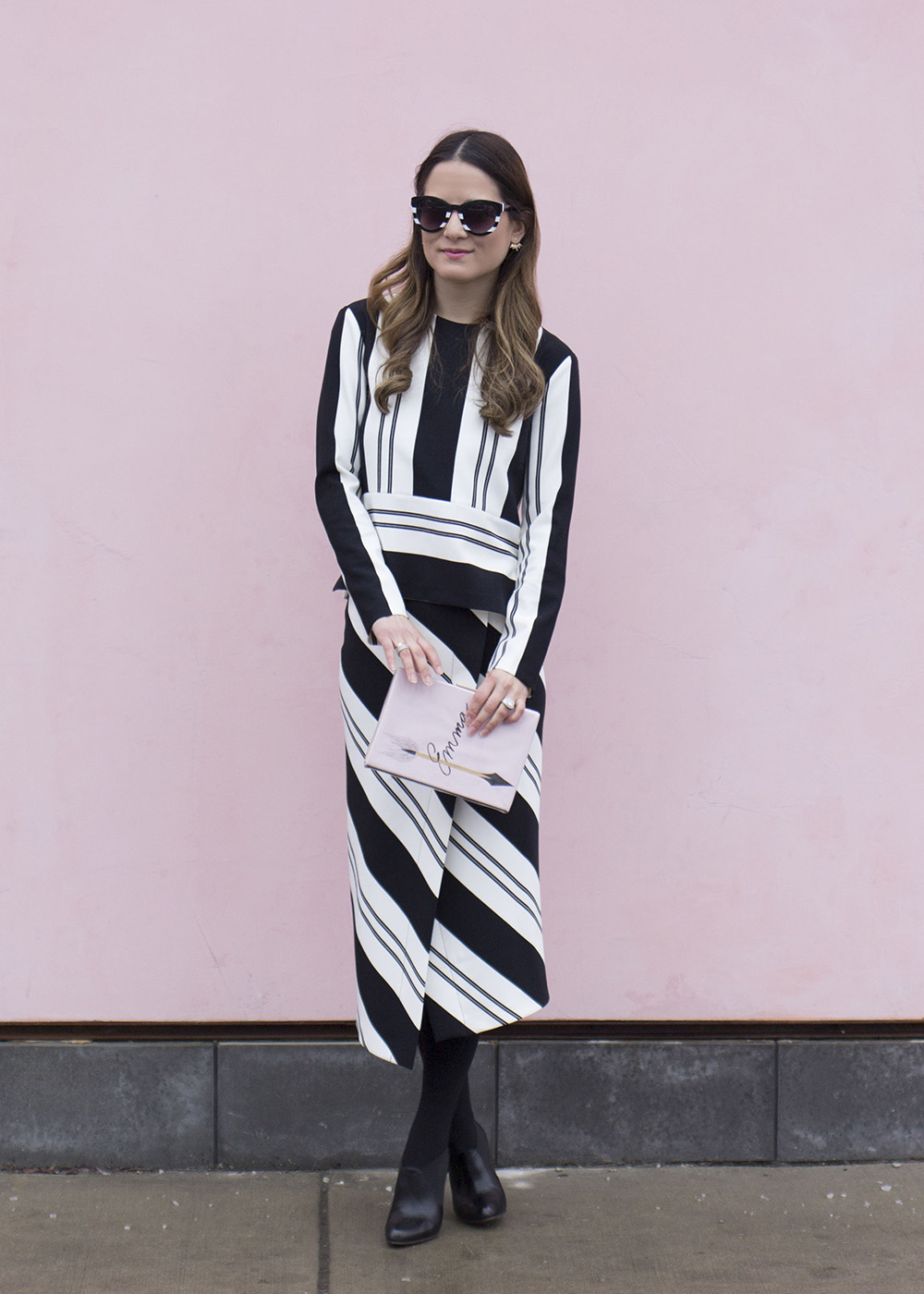 Zara Striped Sarong Black White