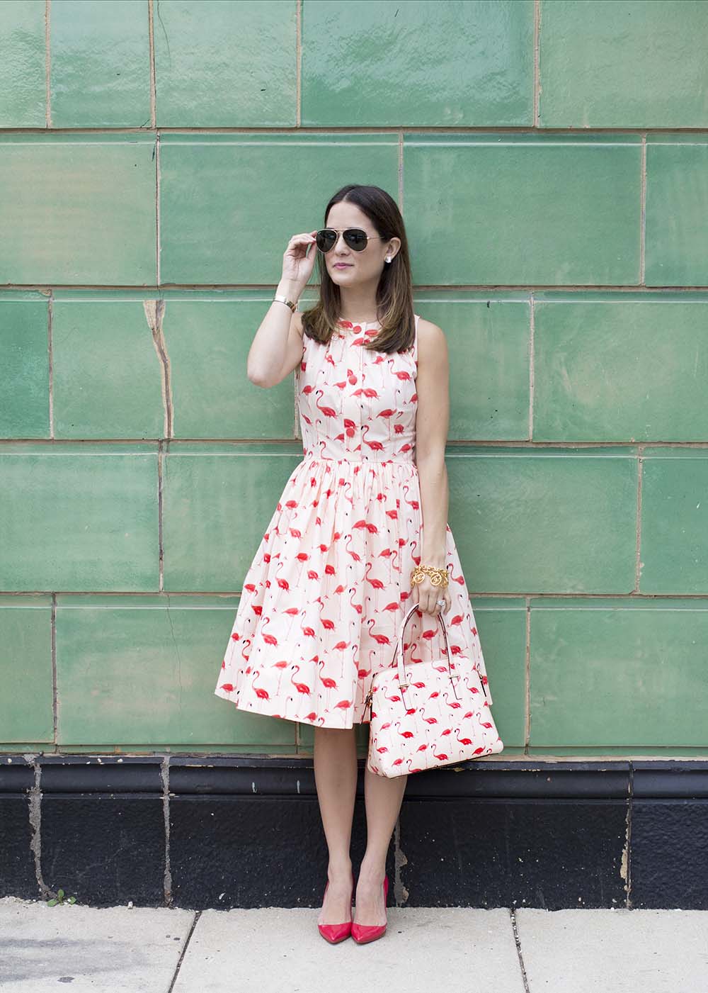 Kate Spade Flamingos Dress