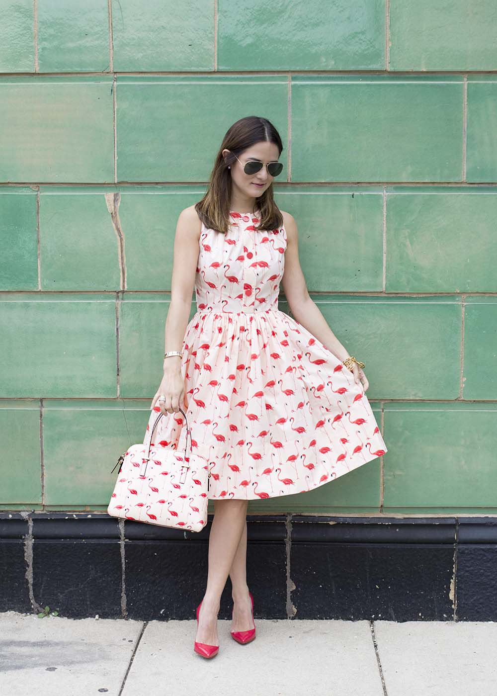 Kate Spade Flamingos Dress