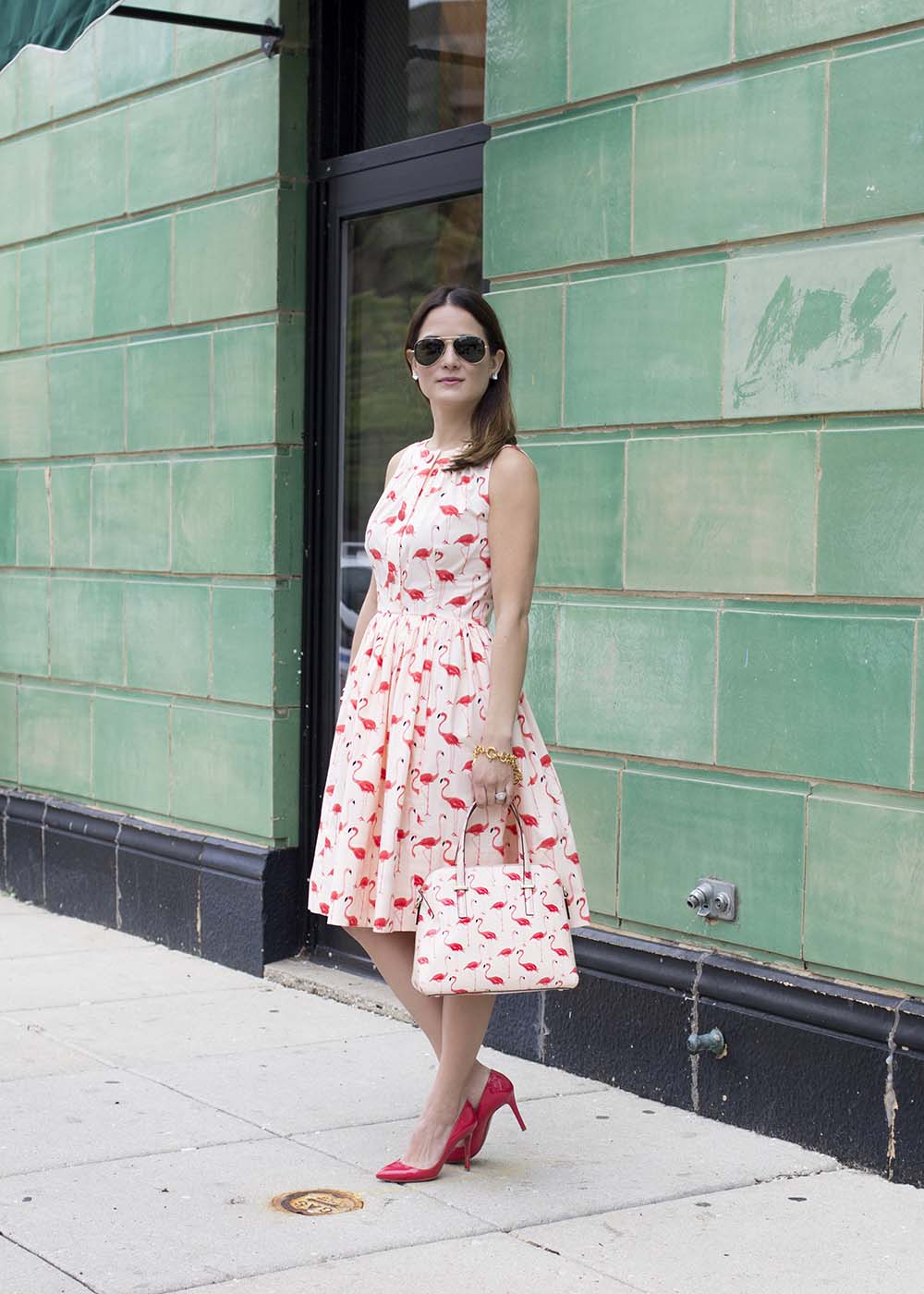 Kate Spade Flamingos Dress