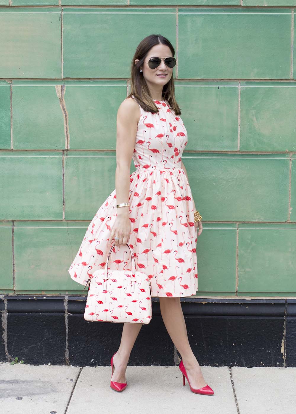 Kate Spade Flamingos Dress