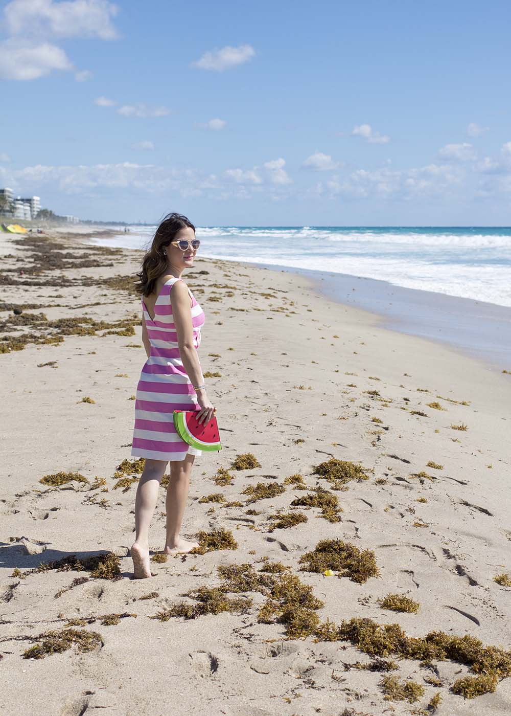 Kate Spade Pink Striped Dress