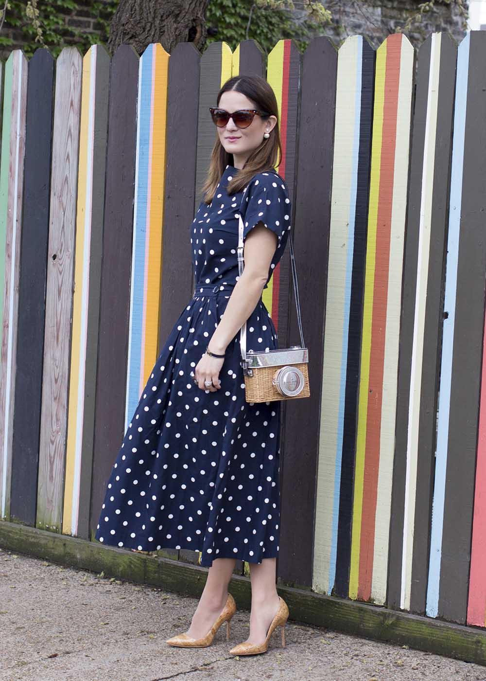 Vintage Polka Dot Skirt Top