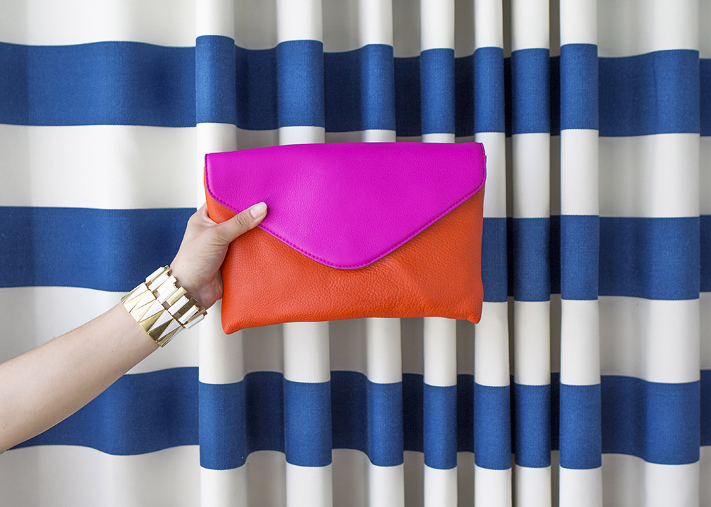 J. Crew Colorblock Clutch