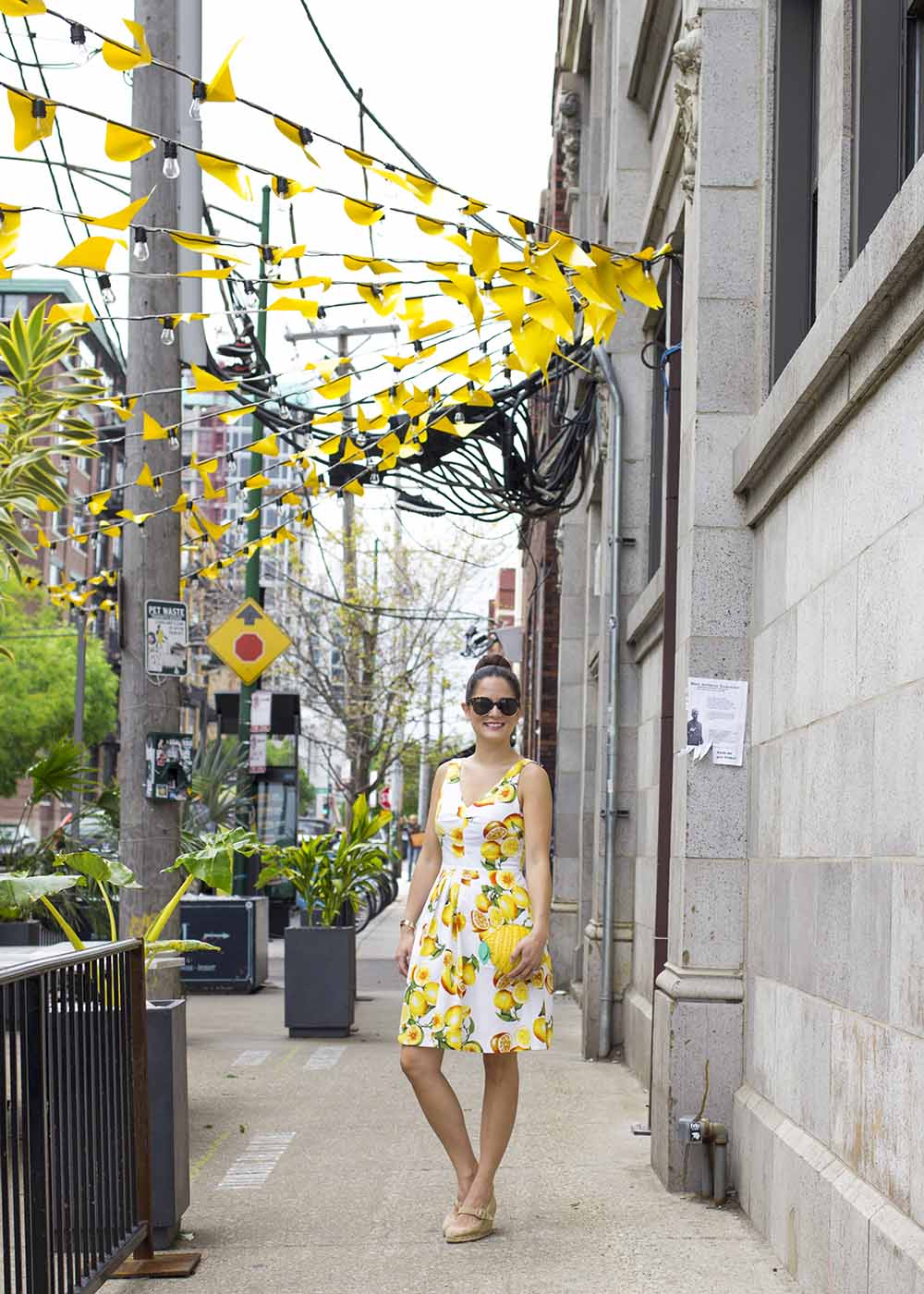 Lemon Print Dress