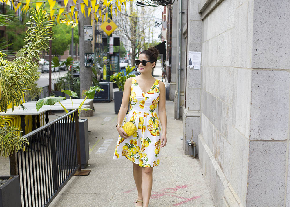 Lemon Print Dress