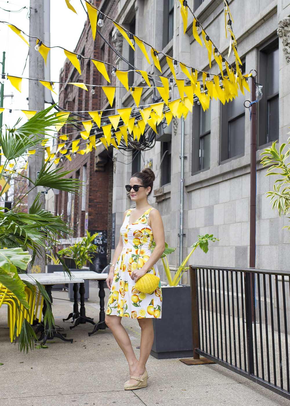 Lemon Print Dress