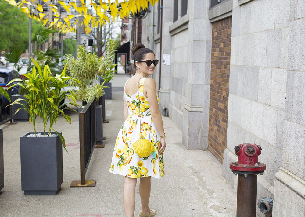 Lemon Print Dress