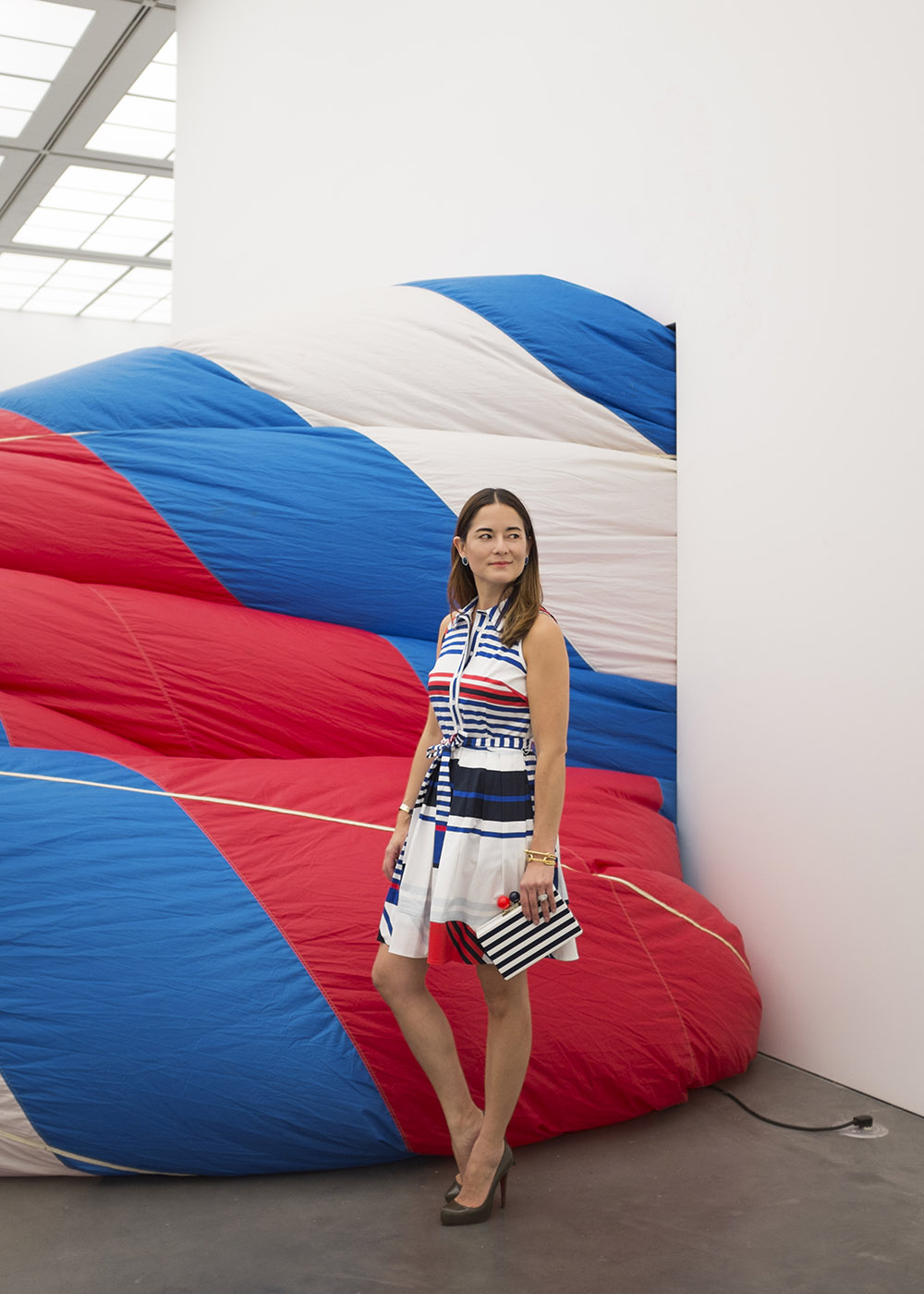 Milly Marina Red White Blue Dress