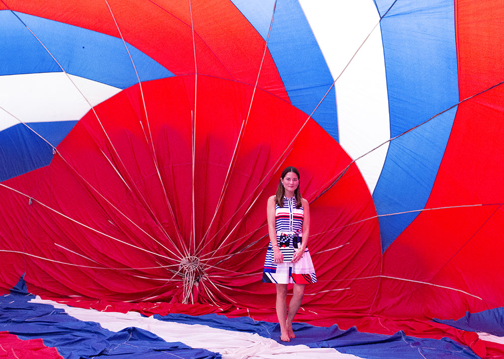 Milly Marina Red White Blue Dress