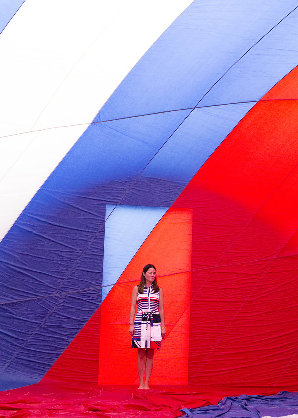 Milly Marina Red White Blue Dress