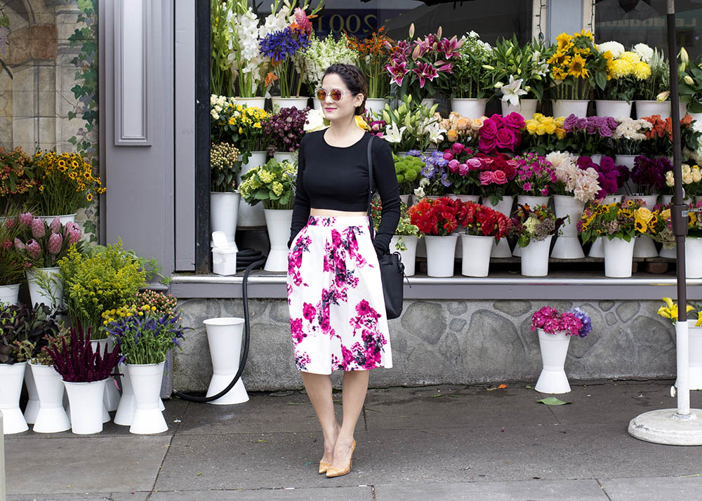 Mika Rose Floral Skirt