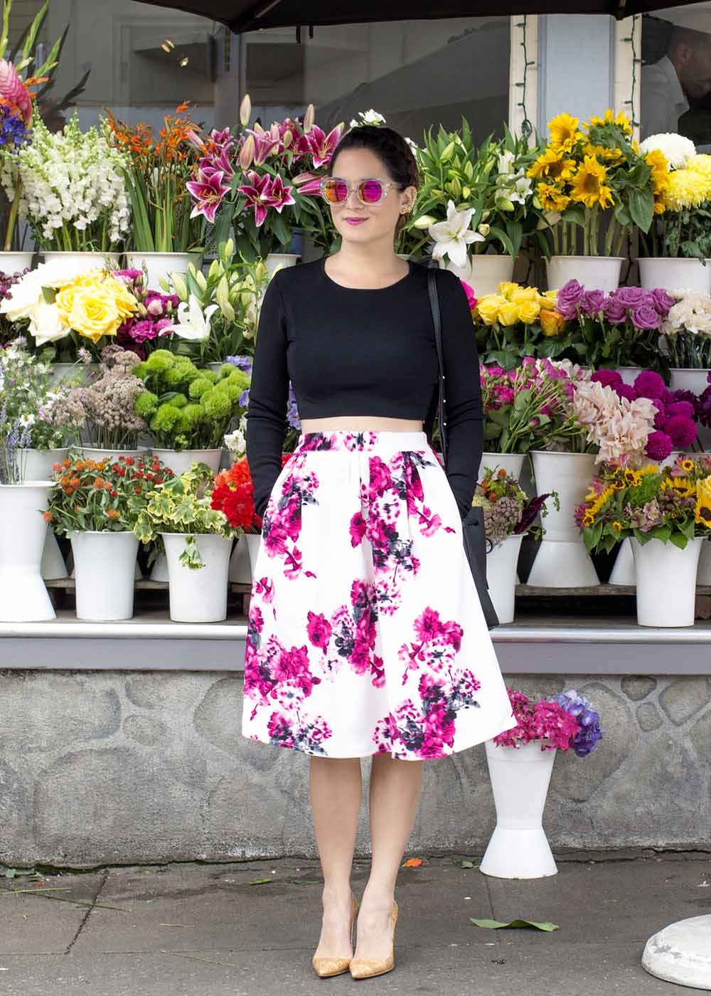 Mika Rose Floral Skirt