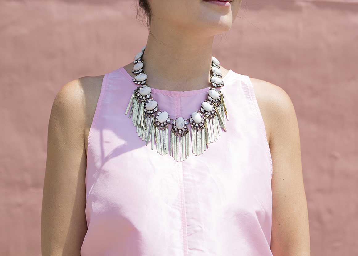 BaubleBar Showgirl Fringe Strand Necklace