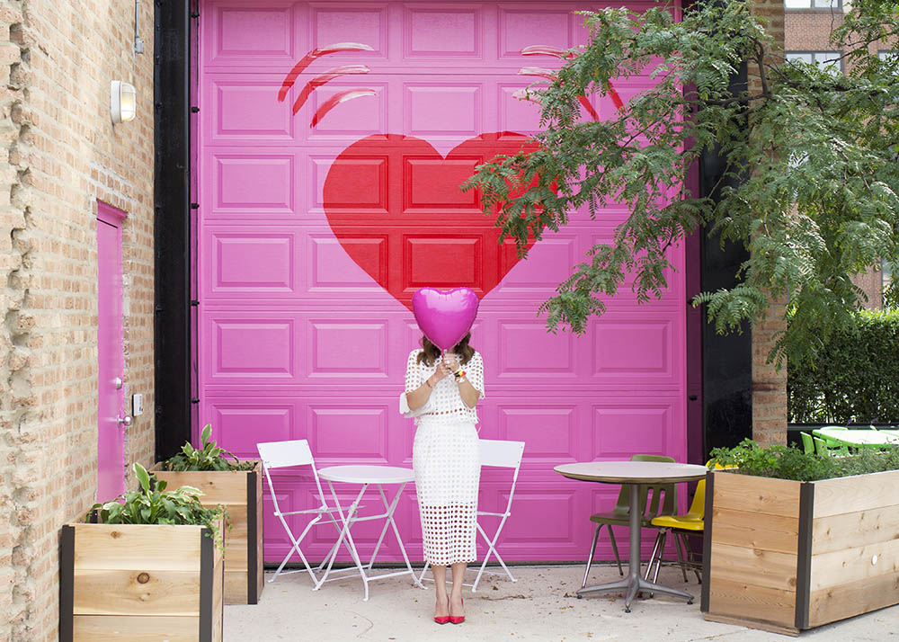 Pink Heart Wall