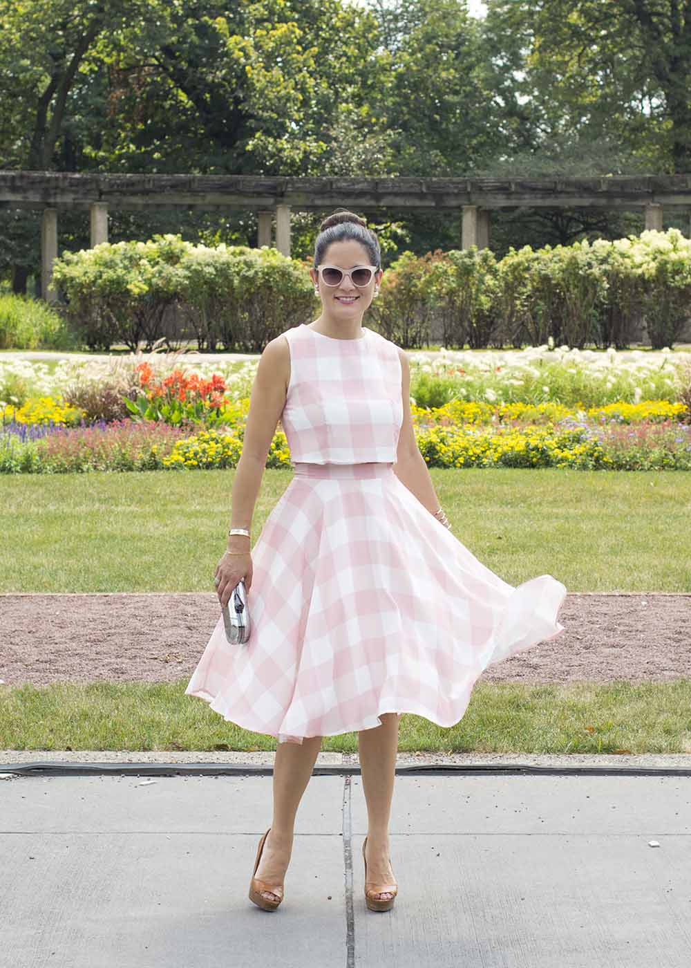 Pink Plaid Top