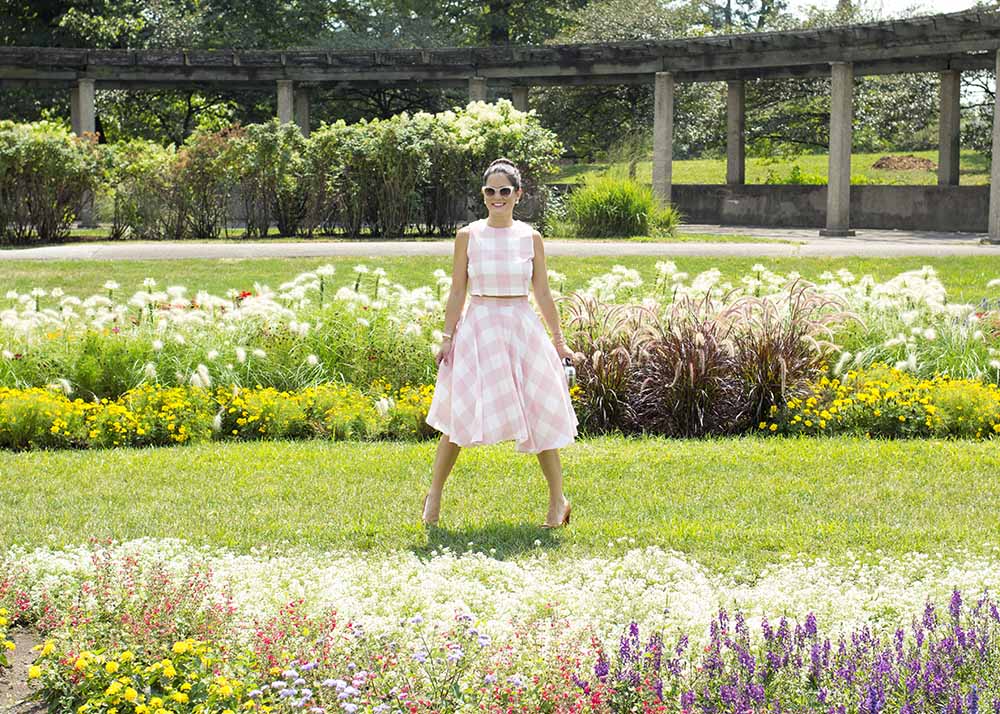 Pink Plaid Skirt