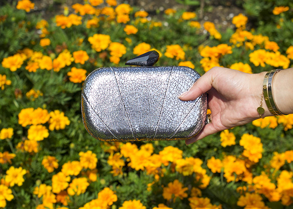 Silver Clutch Purse