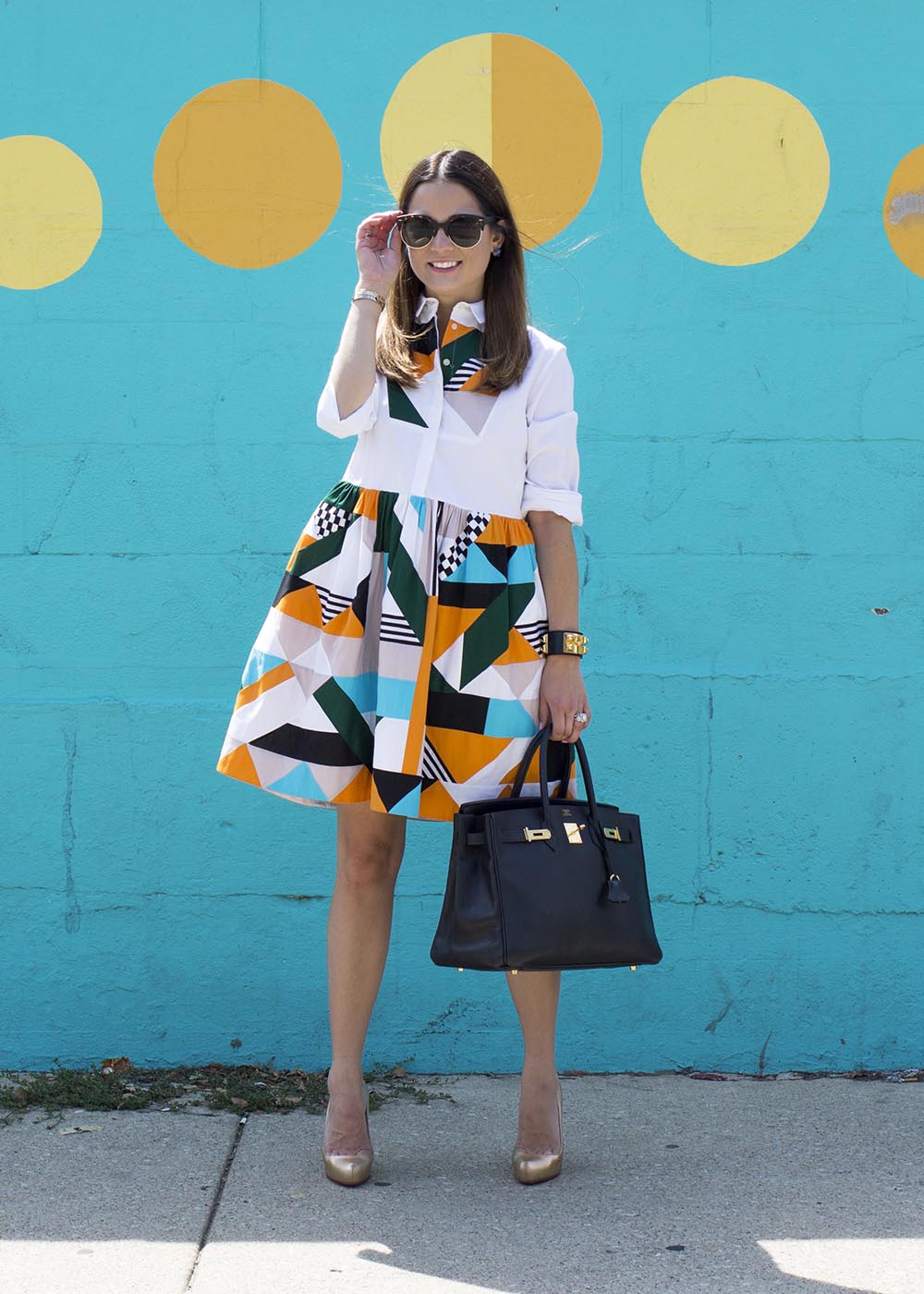 Graphic Print Dress