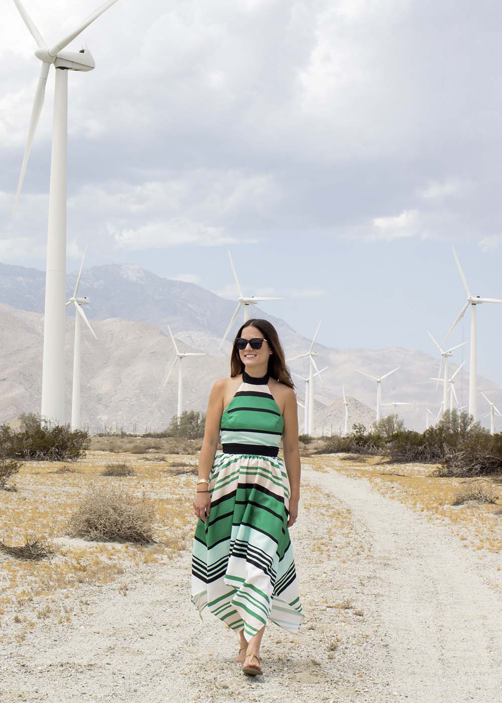 Green Stripe Dress