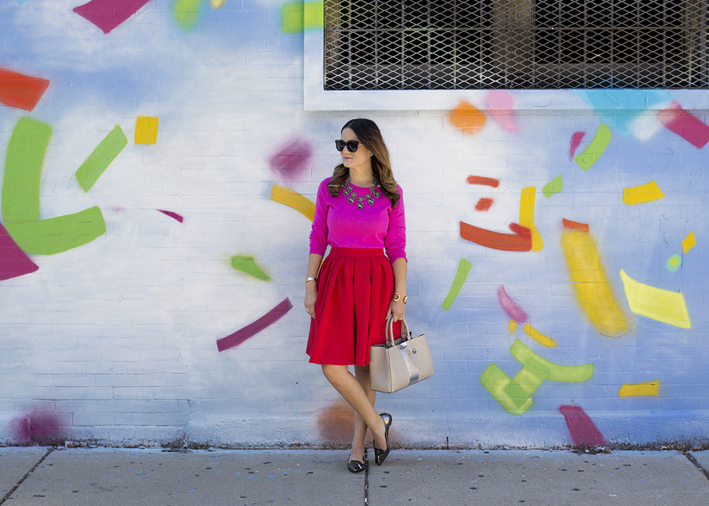 Red and Pink Outfit