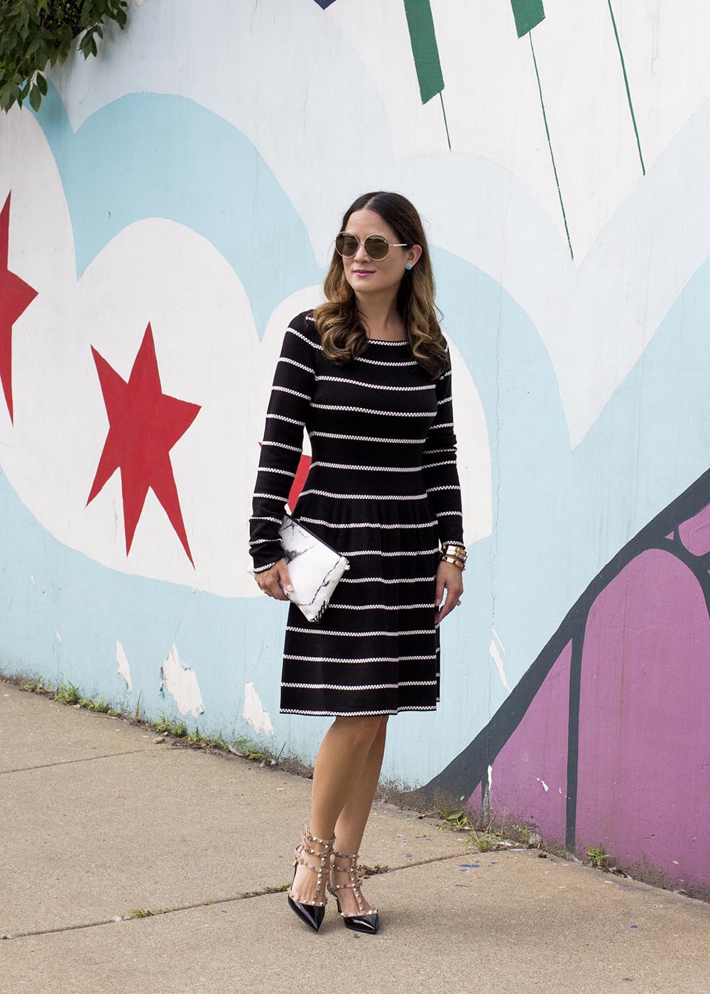 Striped Sweater Dress