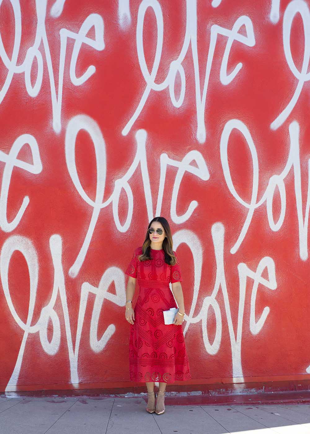 Red Dress Love Wall