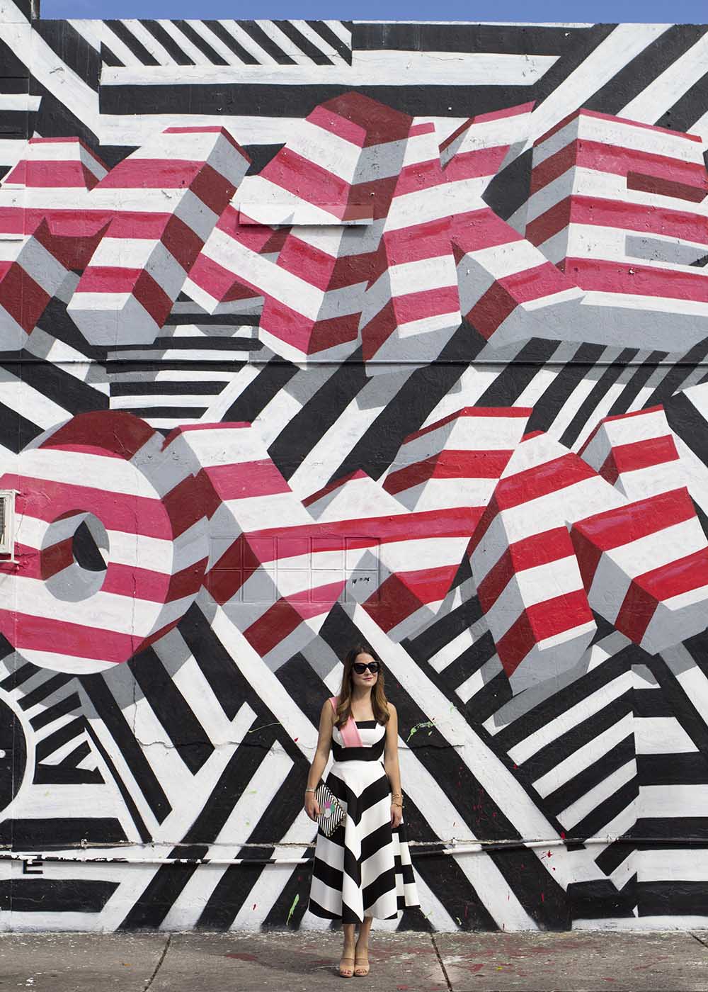 Black White Red Wynwood Walls