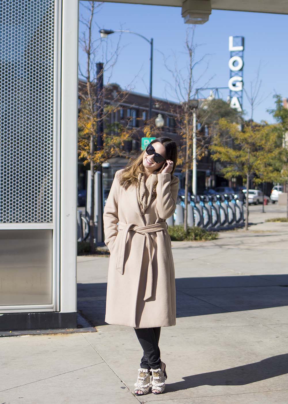 H&M Camel Wool Coat