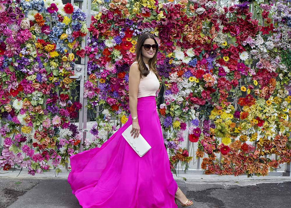 Flowy Pink Maxi Skirt