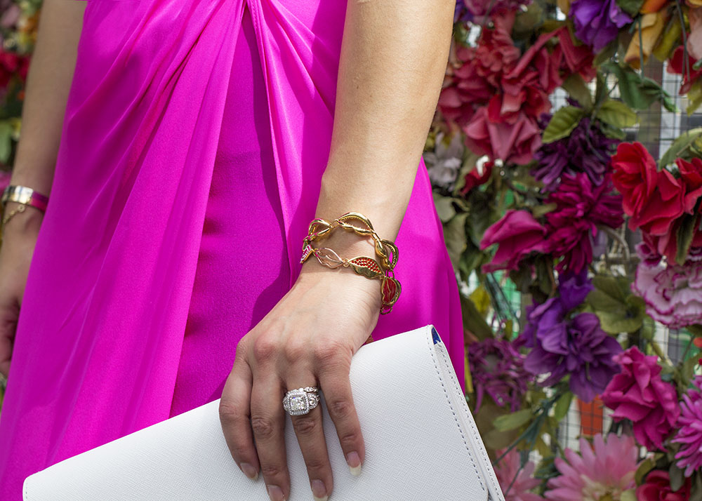 Gold Lips Bracelet