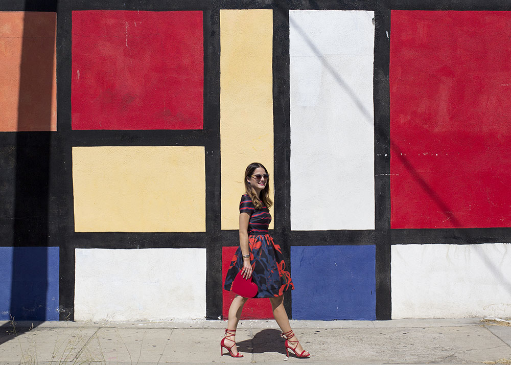 Los Angeles Color Block Street Art