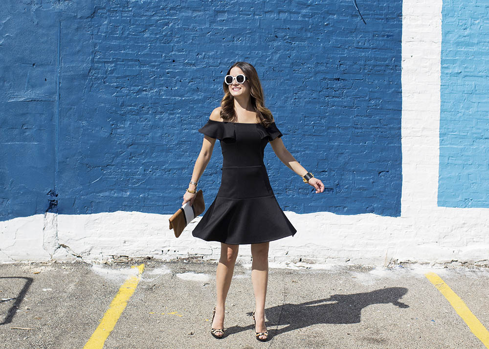 Black Off Shoulder Dress