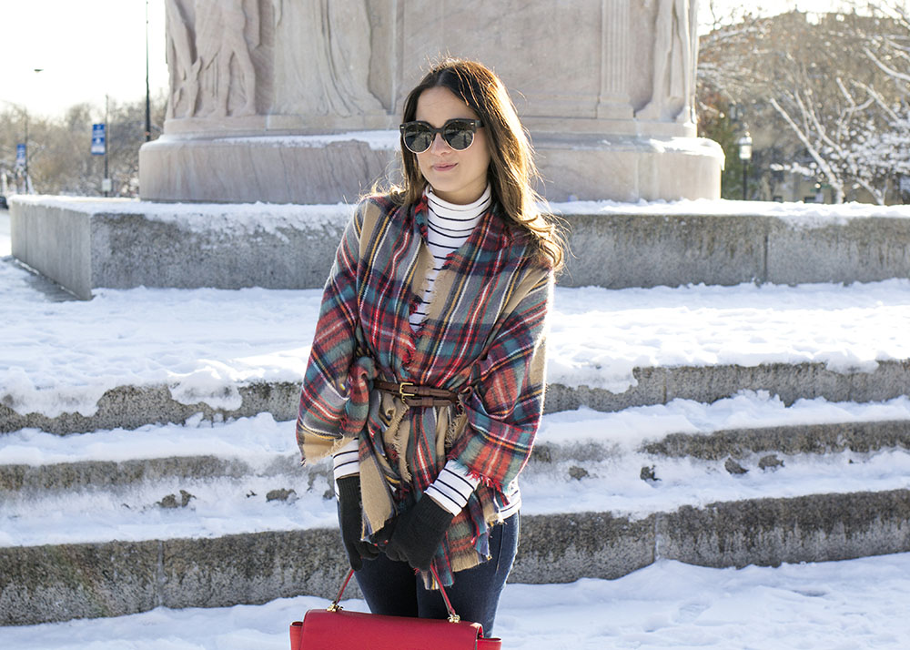 Plaid Blanket Scarf