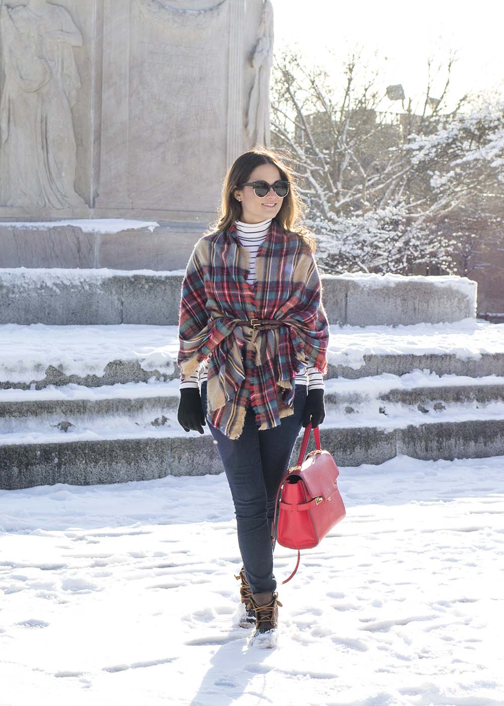 Plaid Shawl Scarf