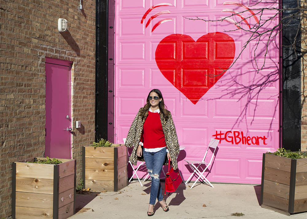 Chicago Heart Street Art Wall